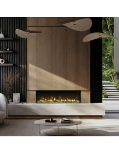 Caminetto elettrico a led MaisonFire serie Ignite Bold 60 cm 157 con legna ceramica - Riscaldamento : 1-2 Kw - Climaway 2