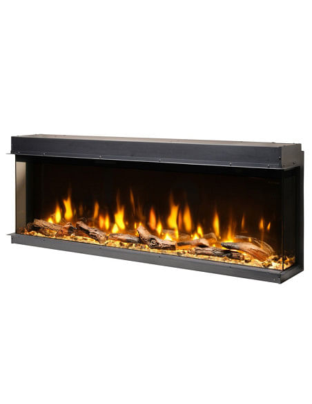 Caminetto elettrico a led MaisonFire serie Ignite Bold 74 cm 188 con legna ceramica - Riscaldamento : 1-2 Kw - Climaway