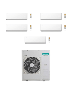 Climatizzatore Condizionatore Hisense Uni HB Wifi R32 Penta Split Inverter 9000 + 9000 + 9000 + 9000 + 12000 BTU con U.E. 5AM... 2