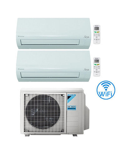 Climatizzatore Condizionatore Daikin SIESTA Wi-Fi Dual Split 9000 + 12000 BTU con U.E. 2AMXF40A Classe A++/A+ - Climaway