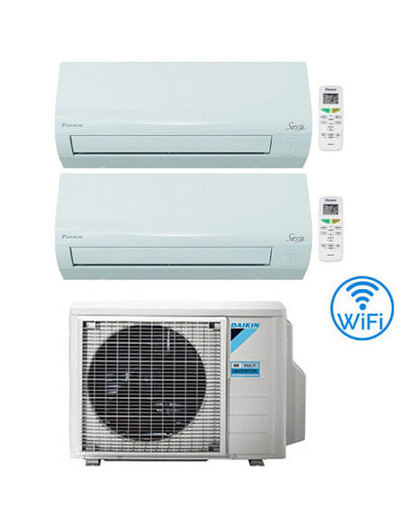 Climatizzatore Condizionatore Daikin SIESTA Wi-Fi Dual Split 9000 + 12000 BTU con U.E. 2AMXF40A Classe A++/A+ - Climaway