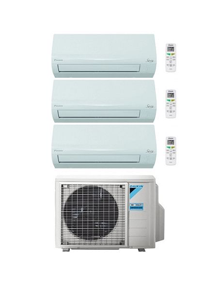 Climatizzatore Condizionatore Daikin SIESTA Wi-Fi Trial Split 9000 + 9000 + 9000 BTU con U.E. 3AMXF52A Classe A++/A+ - Climaway