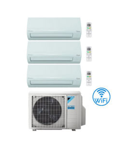 Climatizzatore Condizionatore Daikin SIESTA Wi-Fi Trial Split 9000 + 9000 + 9000 BTU con U.E. 3AMXF52A Classe A++/A+ - Climaway