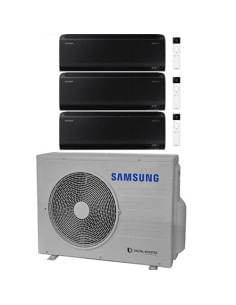 Climatizzatore Condizionatore Samsung Windfree BLACK R32 Wifi Trial Split Inverter 7000 + 7000 + 9000 BTU con U.E. AJ052TXJ3K... 2