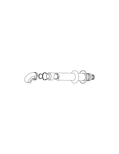 Kit scarico fumi coassiale Ø80/125 per Scaldacqua Rinnai Infinity 28i FOT-HX080-007 - Climaway