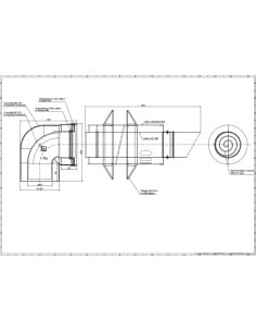 Kit scarico fumi coassiale Ø80/125 per Scaldacqua Rinnai Infinity 28i FOT-HX080-007 - Climaway 2