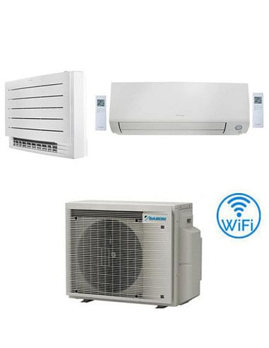 Climatizzatore GARANZIA ITALIA Daikin Serie Perfera All Seasons + FVXM-A Pavimento Perfera R32 Dual Split Inverter 12000 + 12...
