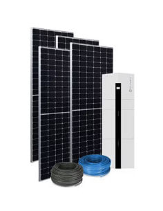 Kit fotovoltaico da 4 kW composto da Inverter Ibrido e pacco batteria da 10kWh Clivet + nº10 pannelli X-HALF CUT N-TYPE Serie...