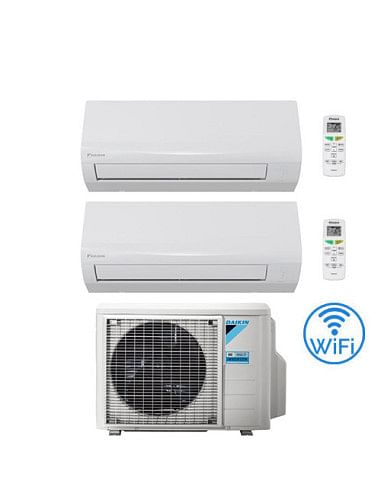 Climatizzatore GARANZIA ITALIA Daikin SENSIRA Wifi Dual Split 7000 + 7000 BTU con U.E. 2MXF40A Classe A++/A+ - Climaway