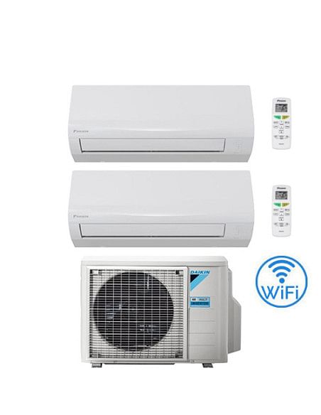 Climatizzatore GARANZIA ITALIA Daikin SENSIRA Wifi Dual Split 7000 + 7000 BTU con U.E. 2MXF40A Classe A++/A+ - Climaway