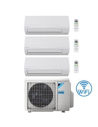 Climatizzatore GARANZIA ITALIA Daikin SENSIRA Wifi Trial Split 9000 + 9000 + 12000 BTU con U.E. 3MXF52A Classe A++/A+ - Climaway