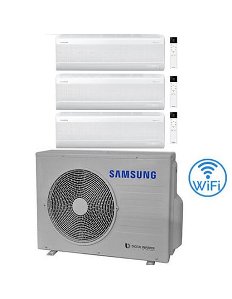 Climatizzatore Condizionatore Samsung Windfree Elite S2 R32 Wifi Trial Split Inverter 7000 + 9000 + 12000 BTU con U.E. AJ068T...