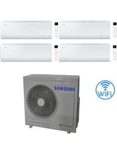 Climatizzatore Condizionatore Samsung CEBU S2 R32 Wifi Quadri Split Inverter 7000 + 7000 + 9000 + 12000 BTU con U.E. AJ080TXJ...