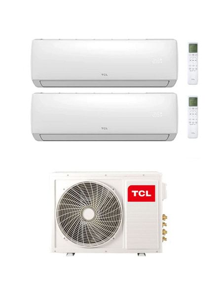 Climatizzatore Condizionatore TCL Elite serie F2 Wifi R32 Dual Split Inverter 9000 + 9000 BTU con U.E. MT1420 Classe A++/A+ -...