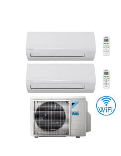 Climatizzatore GARANZIA ITALIA Daikin NEW SENSIRA Wifi Dual Split 7000 + 9000 BTU con U.E. 2MXF50A Classe A++/A+ - Climaway
