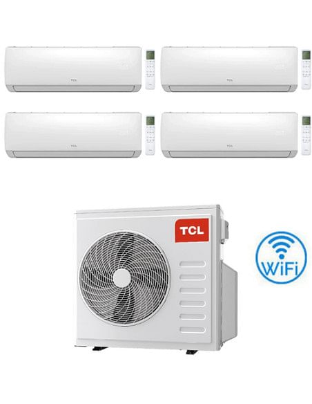 Climatizzatore Condizionatore TCL Elite serie F Wifi R32 Quadri Split Inverter 9000 + 9000 + 12000 + 12000 BTU con U.E. MT324...