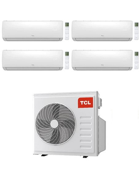 Climatizzatore Condizionatore TCL Elite serie F Wifi R32 Quadri Split Inverter 9000 + 9000 + 9000 + 18000 BTU con U.E. MT3240...