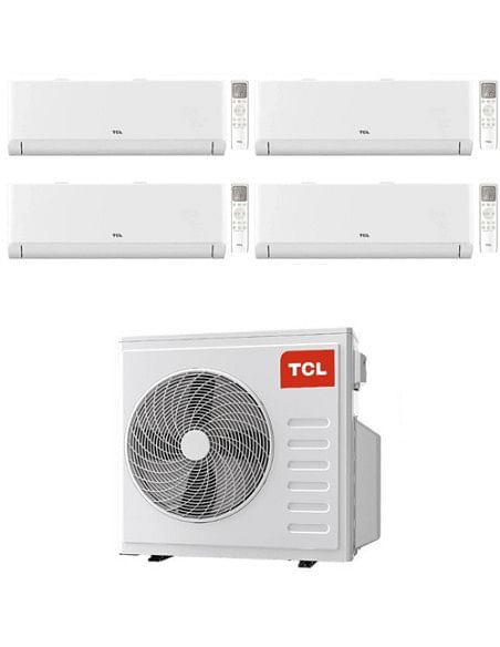 Climatizzatore Condizionatore TCL BreezeIN serie P5 Wifi R32 Quadri Split Inverter 9000 + 9000 + 12000 + 12000 BTU con U.E. M...
