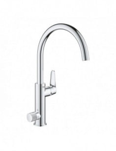 Grohe Blue Pure BauCurve miscelatore monocomando per lavello con sistema filtrante dell'acqua bocca a C 30385000 - Climaway 2