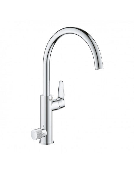 Grohe Blue Pure BauCurve miscelatore monocomando per lavello con sistema filtrante dell'acqua bocca a C 30385000 - Climaway