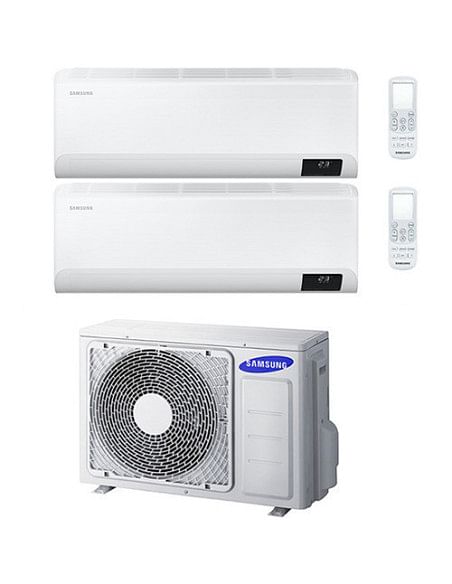 Climatizzatore Condizionatore Samsung CEBU R32 Wifi Dual Split Inverter 12000 + 12000 BTU con U.E. AJ050TXJ2KG/EU NOVITÁ Clas...