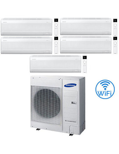 Climatizzatore Condizionatore Samsung WINDFREE AVANT S2 R32 Wifi Penta Split Inverter 7000 + 9000 + 12000 + 12000 + 12000 BTU...