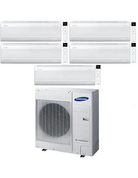 Climatizzatore Condizionatore Samsung WINDFREE ELITE S2 R32 Wifi Penta Split Inverter 7000 + 9000 + 12000 + 12000 + 12000 BTU...