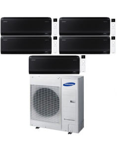 Climatizzatore Condizionatore Samsung WINDFREE BLACK R32 Wifi Penta Split Inverter 7000 + 9000 + 12000 + 12000 + 12000 BTU co... 2