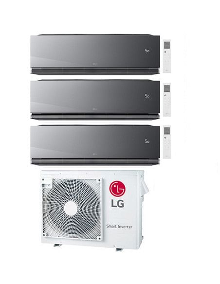 Climatizzatore Condizionatore LG Artcool Mirror AI Air R32 Wifi Trial Split inverter 9000 + 9000 + 9000 BTU con U.E. MU3R19 C...
