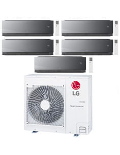 Climatizzatore Condizionatore LG Artcool Mirror AI Air R32 Wifi Penta Split inverter 9000 + 9000 + 9000 + 9000 + 9000 BTU con... 2