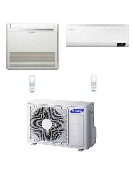 Climatizzatore Condizionatore Samsung Console + Cebu Wifi R32 Dual Split Inverter 12000 + 12000 BTU con U.E. AJ050TXJ2KG/EU C...