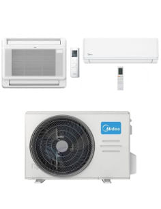 Climatizzatore Condizionatore Midea Console Pavimento + Split Evolution Wifi Dual 9000 + 12000 BTU con U.E. M2OE-18HFN8-Q INV...