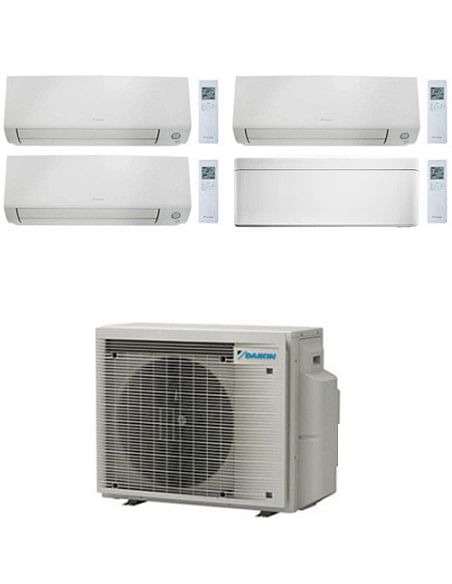 Climatizzatore GARANZIA ITALIA Daikin Perfera All Seasons + Stylish Wifi Quadri Split Inverter 7000 + 7000 + 9000 + 12000 BTU...