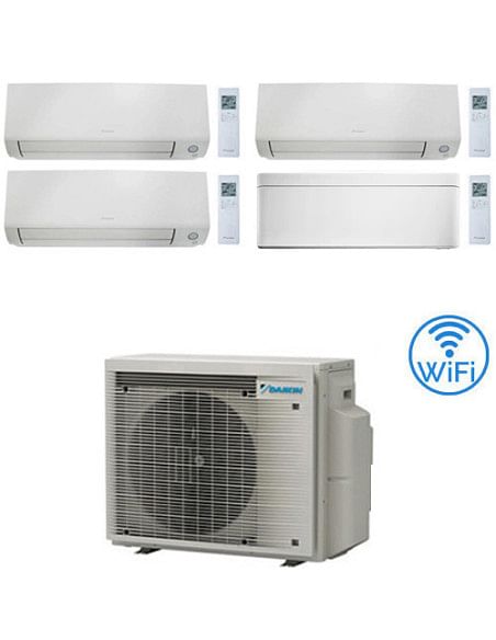 Climatizzatore GARANZIA ITALIA Daikin Perfera All Seasons + Stylish Wifi Quadri Split Inverter 7000 + 7000 + 9000 + 12000 BTU...