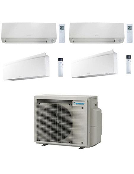 Climatizzatore GARANZIA ITALIA Daikin Perfera All Seasons + EMURA Quadri Split Inverter 7000 + 9000 + 12000 + 12000 BTU con U...
