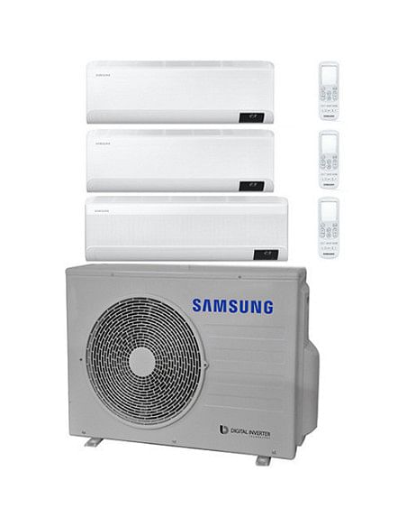 Climatizzatore Condizionatore Samsung Cebu + WINDFREE AVANT R32 Wifi Trial Split Inverter 7000 + 9000 + 12000 BTU con U.E. AJ...