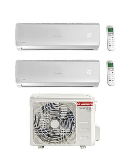 Climatizzatore Condizionatore Ariston Alys Wi-Fi incluso Dual Split 9000 + 9000 BTU con U.E. C 50XD0-O R-32 INVERTER classe A...