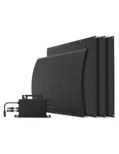 Kit Fotovoltaico flessibile Plug&Play Sunerg da 800W composto da microinverter e accessori per montaggio a ringhiera - Climaway