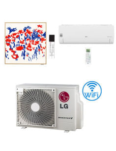 Climatizzatore Condizionatore LG Libero Smart + Artcool Gallery PHOTO R32 Dual Split Inverter 12000 + 12000 BTU con U.E. MU2R...