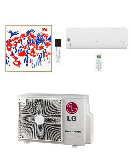 Climatizzatore Condizionatore LG Libero Smart + Artcool Gallery PHOTO R32 Dual Split Inverter 12000 + 12000 BTU con U.E. MU2R...