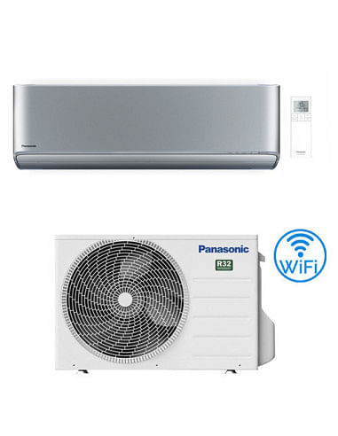 Climatizzatore Condizionatore Panasonic Serie ETHEREA SILVER Wifi incluso R32 Monosplit Inverter 9000 BTU CS-XZ25ZKEW Classe ...