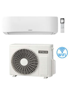 Climatizzatore Condizionatore Hitachi AIRHOME 400 R32 9000 BTU RAK-DJ25RHAE INVERTER Wifi Incluso classe A++/A++ - Climaway