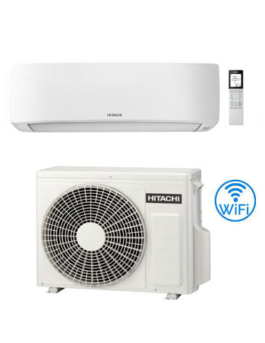 Climatizzatore Condizionatore Hitachi AIRHOME 400 R32 12000 BTU RAK-DJ35RHAE INVERTER Wifi Incluso classe A++/A++ - Climaway