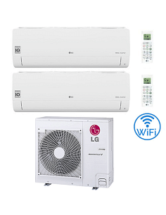Climatizzatore Condizionatore LG Libero Smart R32 Wifi Dual Split Dual Inverter 12000 + 12000 BTU con U.E. MU4R25 NOVITÁ Clas...
