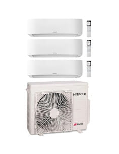 Climatizzatore Condizionatore Hitachi AIRHOME 400 Wifi R32 Trial Split Inverter 9000 + 9000 + 12000 BTU con U.E. RAM-G55N3HAE... 2