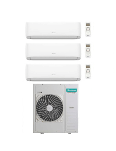 Climatizzatore Condizionatore Hisense Hi Comfort Wifi R32 Trial Split Inverter 7000 + 7000 + 18000 BTU con U.E. 5AMW105U4RQC ... 2
