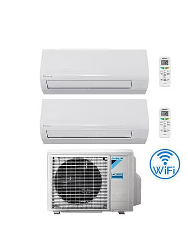 Climatizzatore GARANZIA ITALIA Daikin NEW SENSIRA Wifi Dual Split 7000 + 7000 BTU con U.E. 2MXF40A Classe A++/A+ - Climaway