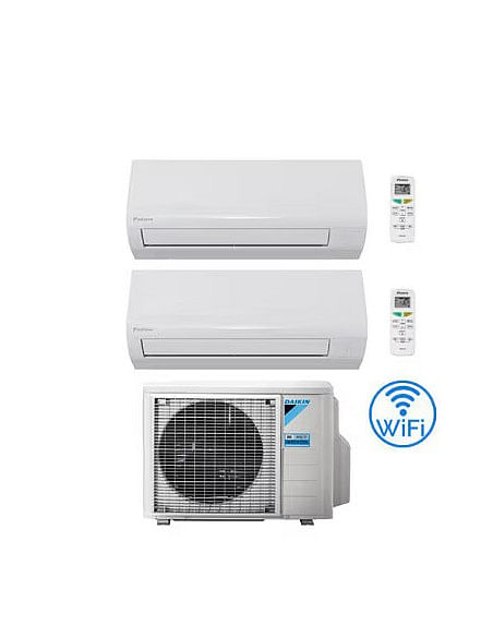Climatizzatore GARANZIA ITALIA Daikin NEW SENSIRA Wifi Dual Split 7000 + 7000 BTU con U.E. 2MXF40A Classe A++/A+ - Climaway
