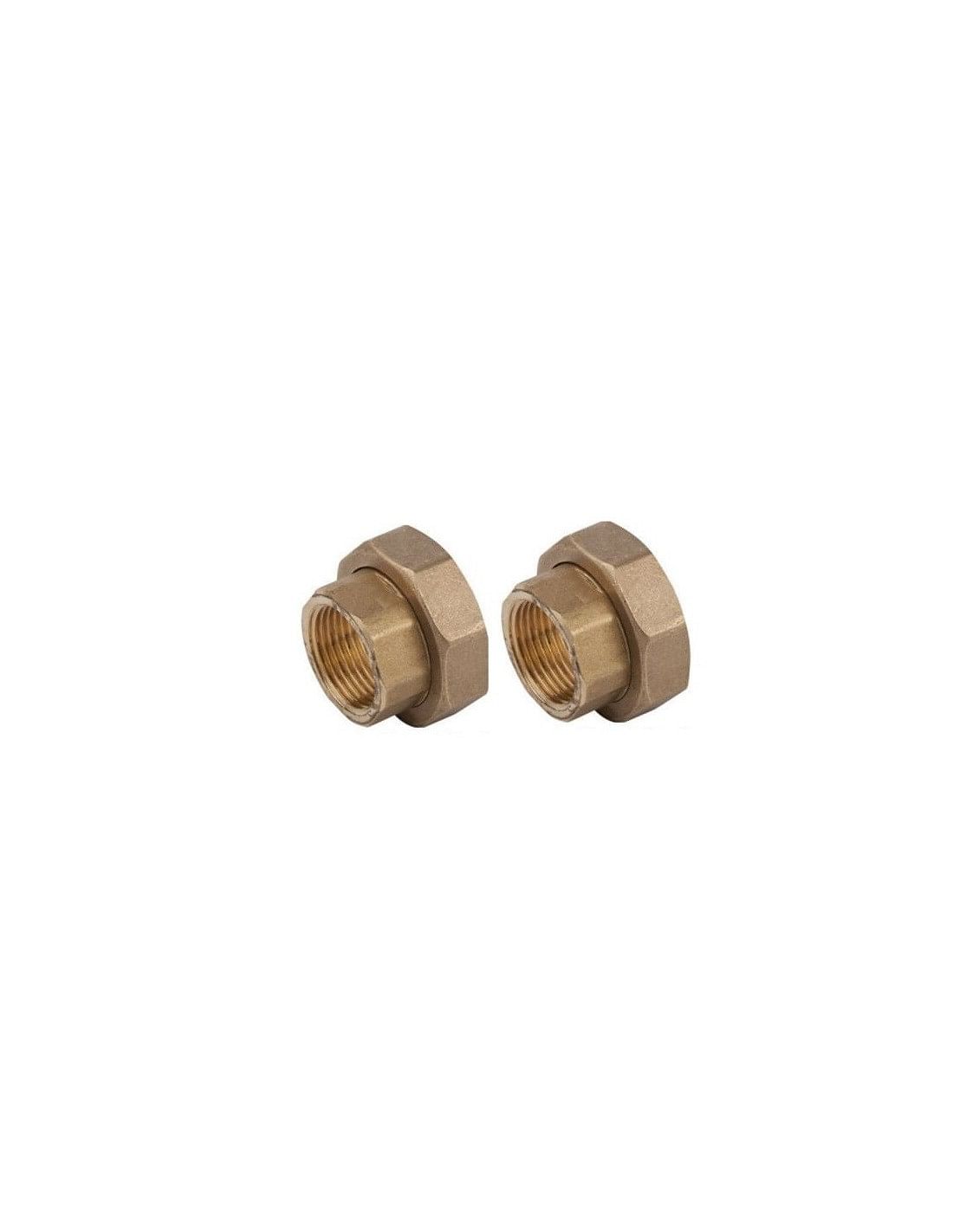Coppia bocchettoni in ottone F/F - 1'' 1/2 x 3/4'' 99045586