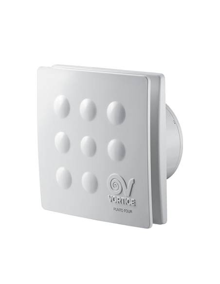 Aspiratore elicoidale da muro Vortice MFO 100/4" T portata d'aria 85mc/h - 11146 - Climaway